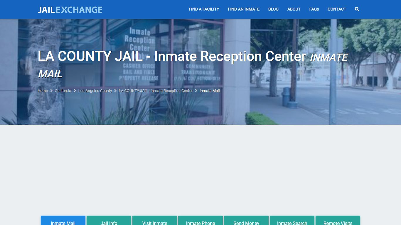 LA COUNTY JAIL - Inmate Reception Center Inmate Mail